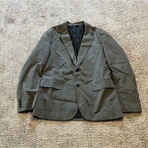 GAP Gray Blazer Two Button Notch Lapel Sport Coat Lined Suit Jacket Size Small